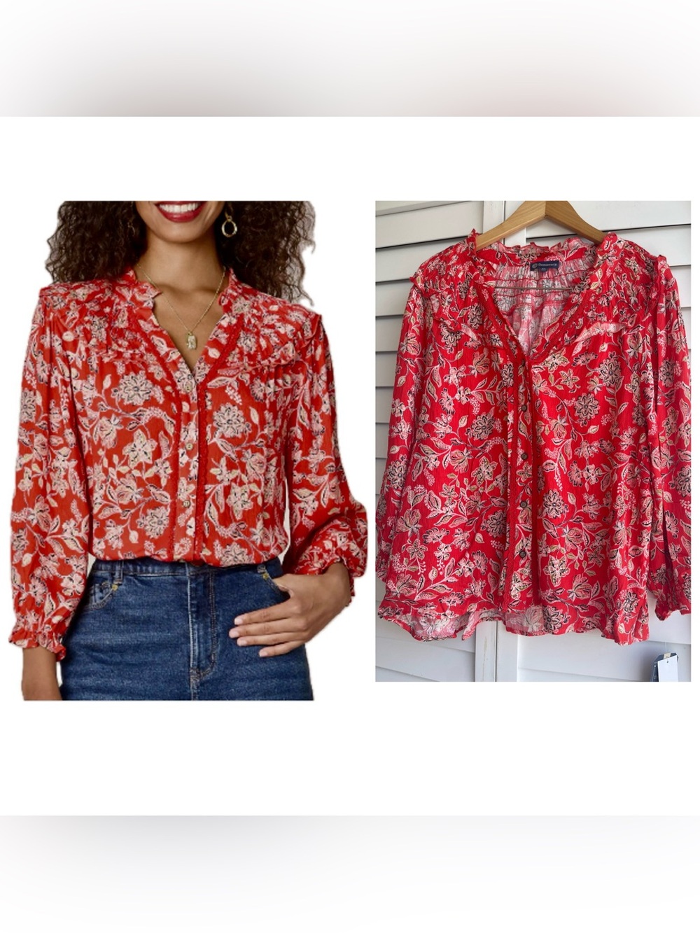Democracy Blouse Size: XL NWT